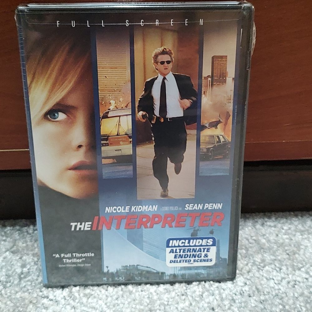 The Interpreter  Full Screen DVD  Nicole Kidman Sean Penn  NEW Sealed